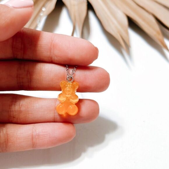 Orange gummy bear necklace F26 - Picture 2 of 2